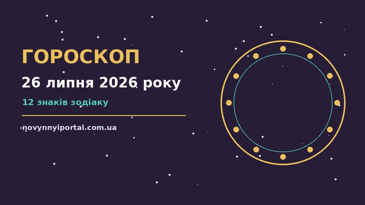 Гороскоп на 26 липня 2026 року: головні підказки дня для нових справ і розмов