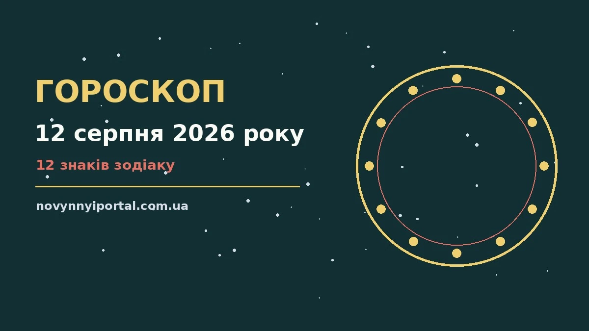 Гороскоп на 12 серпня 2026 року: головні підказки дня для нових справ і розмов