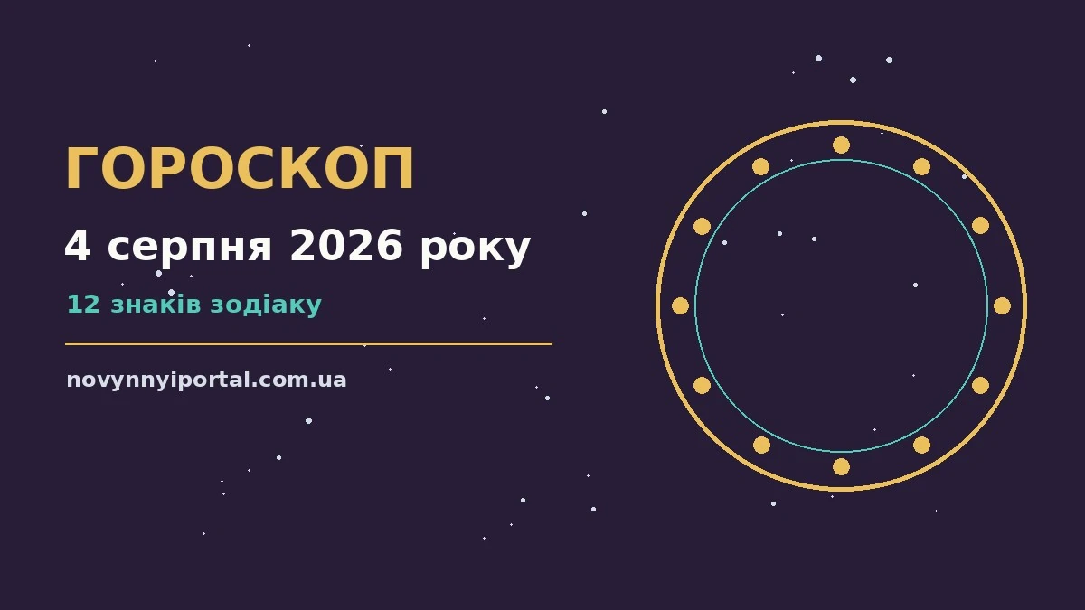 Гороскоп на 4 серпня 2026 року: головні підказки дня для нових справ і розмов