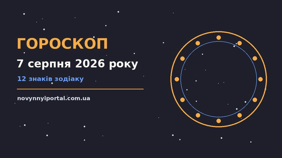 Гороскоп на 7 серпня 2026 року: головні підказки дня для нових справ і розмов