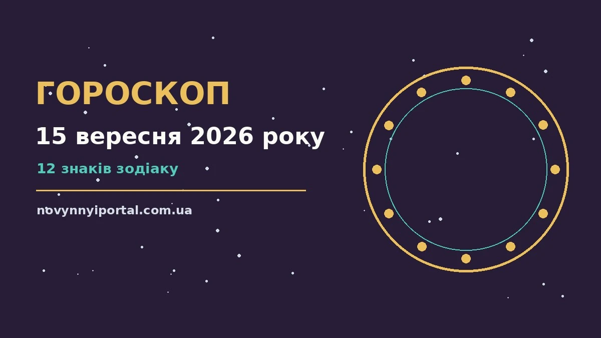 Гороскоп на 15 вересня 2026 року: головні підказки дня для нових справ і розмов