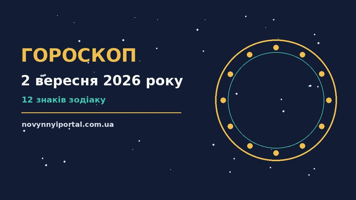 Гороскоп на 2 вересня 2026 року: головні підказки дня для нових справ і розмов