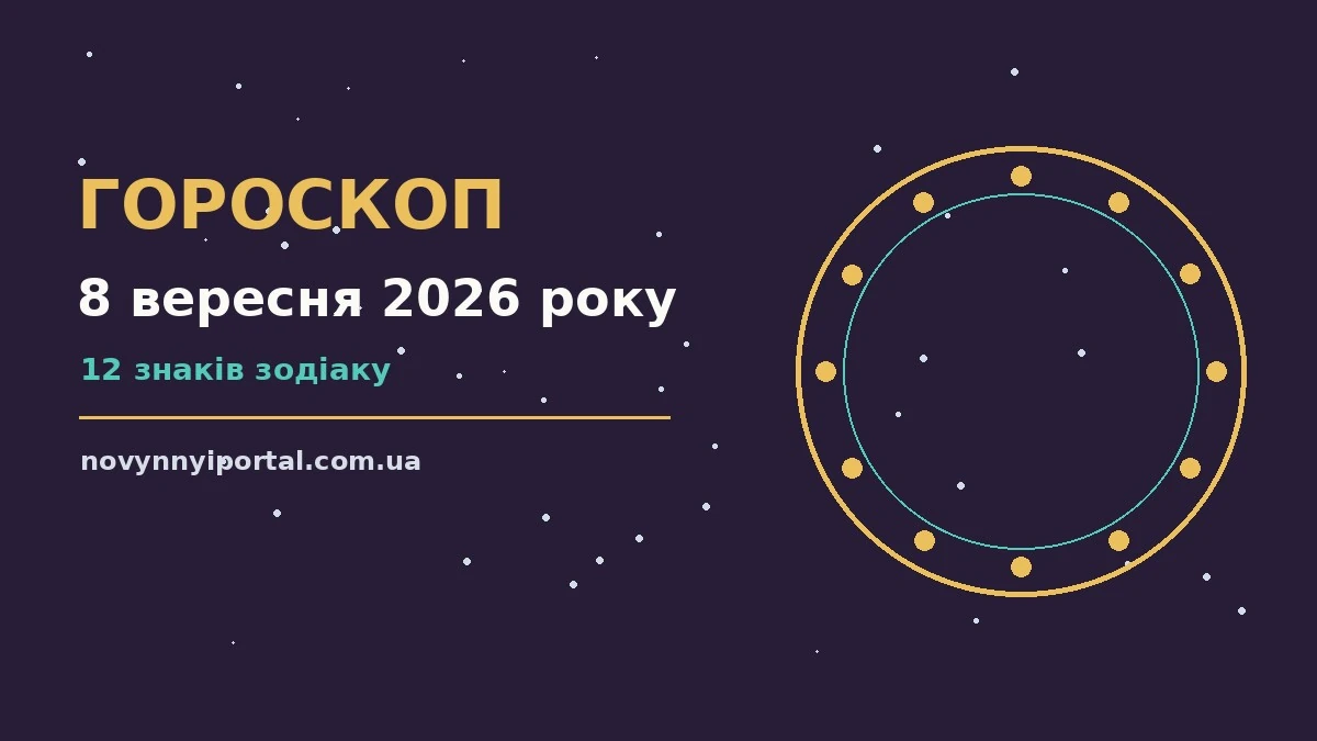 Гороскоп на 8 вересня 2026 року: головні підказки дня для нових справ і розмов