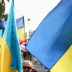 Будівля на проспекті князя Гедиміна у Вільнюсі, з якої зірвали прапор України