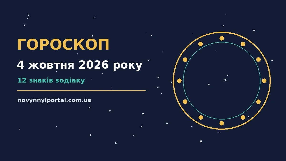 Гороскоп на 4 жовтня 2026 року: головні підказки дня для нових справ і розмов