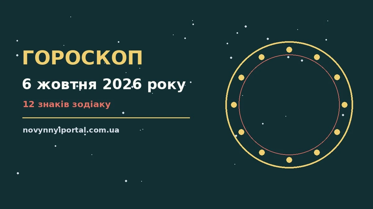 Гороскоп на 6 жовтня 2026 року: головні підказки дня для нових справ і розмов