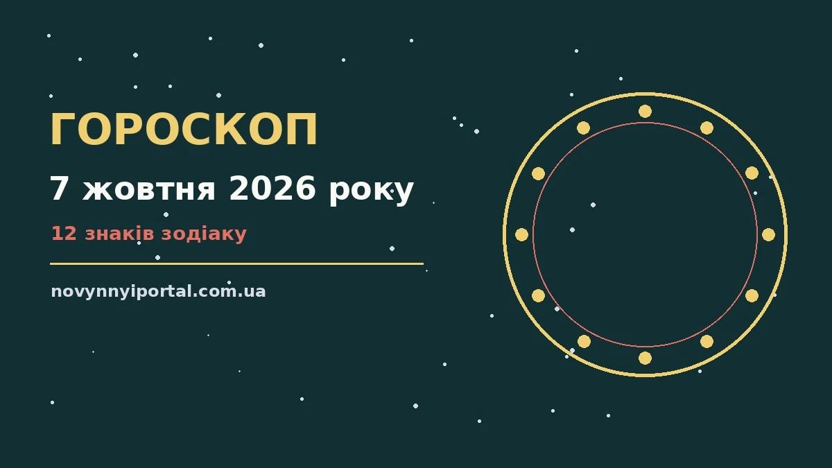 Гороскоп на 7 жовтня 2026 року: головні підказки дня для нових справ і розмов